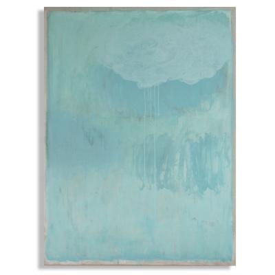 Beatrice Pontacq IMPERCEPTIBLES NUAGES SUR FOND JAUNE ET BLEU Dyptich