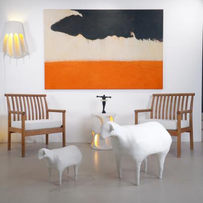 Beatrice Pontacq LARGE BLACK CLOUD ON ORANGE HORIZON