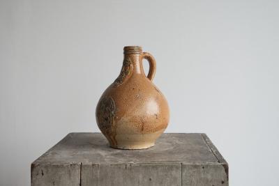 Beautiful 17th C Bartmann Jug Bellarmine Jug German Salt Glazed Stoneware