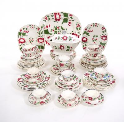 Beautiful American Adams Rose ironstone dinnerware Set