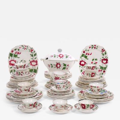 Beautiful American Adams Rose ironstone dinnerware Set