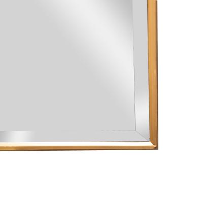 Beautiful Arch Top Mirror with Brass Frame 1970s