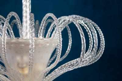 Beautiful Art Deco Murano Chandelier or Lanterne 1940s