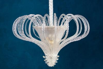 Beautiful Art Deco Murano Chandelier or Lanterne 1940s