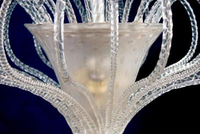 Beautiful Art Deco Murano Chandelier or Lanterne 1940s