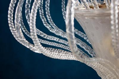 Beautiful Art Deco Murano Chandelier or Lanterne 1940s