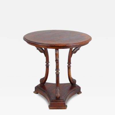Beautiful Carved Swan Neck Center Table Mid 20th Century