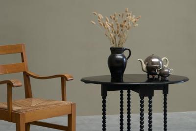 Beautiful Ebonized Bobbin Turned Baby Sutherland Table England Late 19th Century