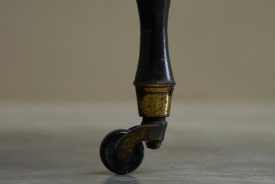 Beautiful Ebonized Bobbin Turned Baby Sutherland Table England Late 19th Century