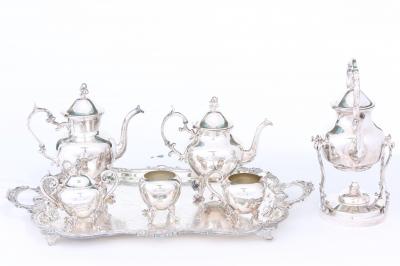 Beautiful English Silver Plate Tea Coffee Service