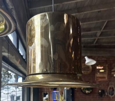 Beautiful Italian Brass Hat Pendant 1950