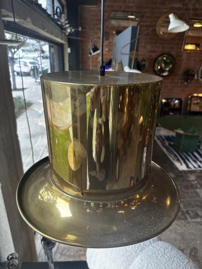 Beautiful Italian Brass Hat Pendant 1950