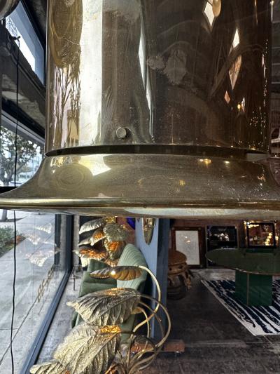 Beautiful Italian Brass Hat Pendant 1950