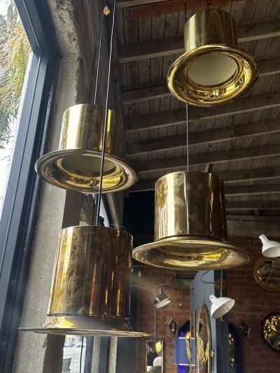 Beautiful Italian Brass Hat Pendant 1950