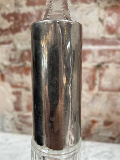 Beautiful Italian Mid Century Glass Bottle 1970s