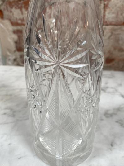 Beautiful Italian Mid Century Glass Bottle 1970s