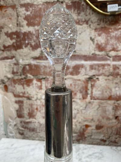 Beautiful Italian Mid Century Glass Bottle 1970s