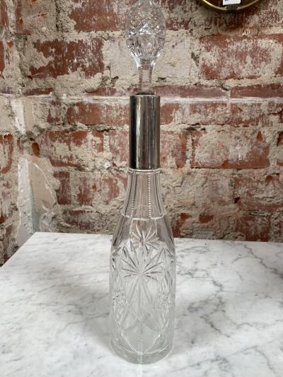 Beautiful Italian Mid Century Glass Bottle 1970s