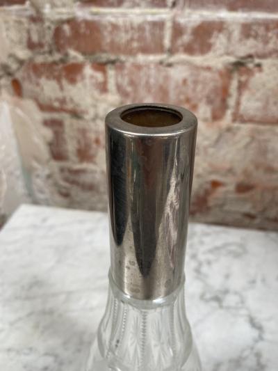 Beautiful Italian Mid Century Glass Bottle 1970s