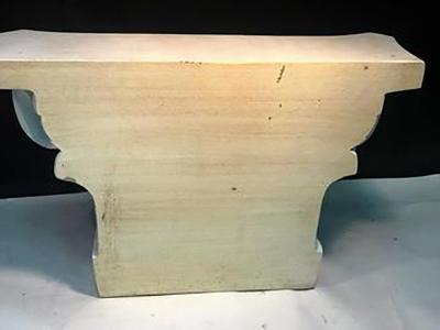 Beautiful Modern Neoclassical White Column Form Console Table