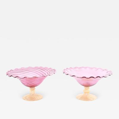 Medium Pink Glass Dish