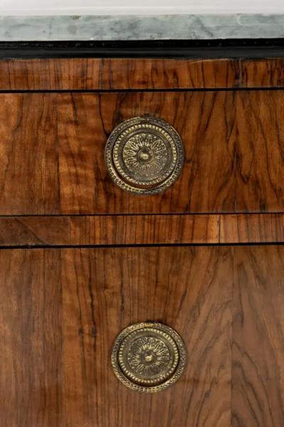 Beautiful Pair of 19th Century Directoire Walnut Commodes