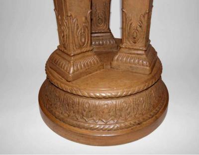 Beautiful and rare terracotta pedestal washbasin circa 1880 1900
