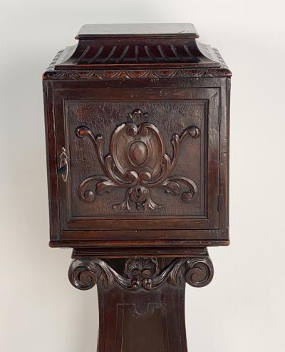 Beautifully Carved Safe on Stand Late 19th Century