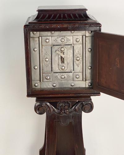 Beautifully Carved Safe on Stand Late 19th Century