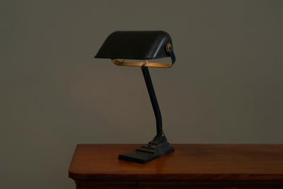 Beautifully Patinated Desk Lamp by Erpe Belgium 1930s