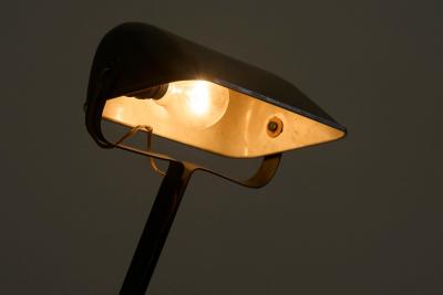 Beautifully Patinated Desk Lamp by Erpe Belgium 1930s