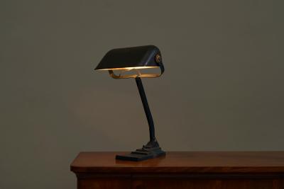 Beautifully Patinated Desk Lamp by Erpe Belgium 1930s
