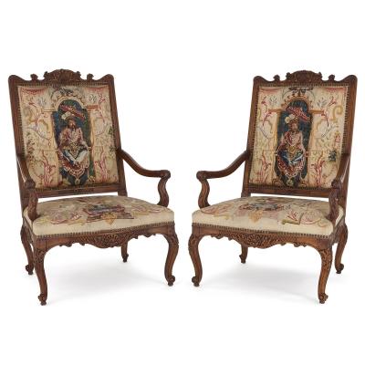 Beauvais Royal Manufacture 18th century Beauvais tapestry furniture suite