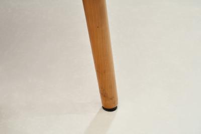 Beech and Teak Wooden Bench Europe Mid 20th Century