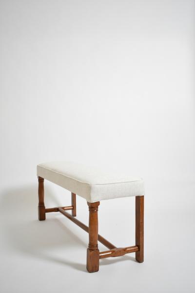 Beechwood piano stool 1910s 