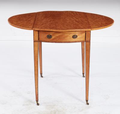 Beeswing Satinwood Pembroke Table