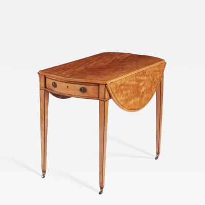 Beeswing Satinwood Pembroke Table