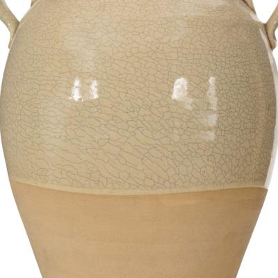 Beige Glazed Ceramic Urn