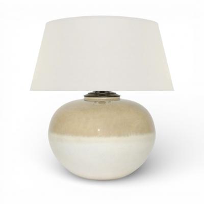 Beige and Ivory Ceramic Table Lamp