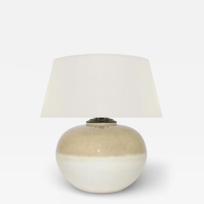 Beige and Ivory Ceramic Table Lamp