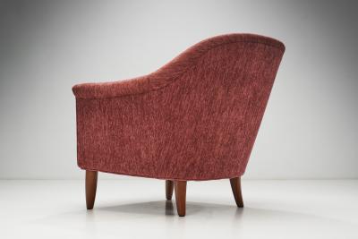Bejra M bel Tibro Upholstered Armchairs Sweden 1960s