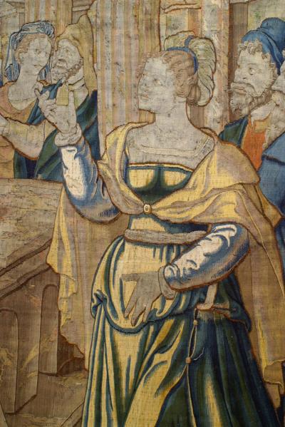 Belgian 17th Century Figurative Woven Tapestry
