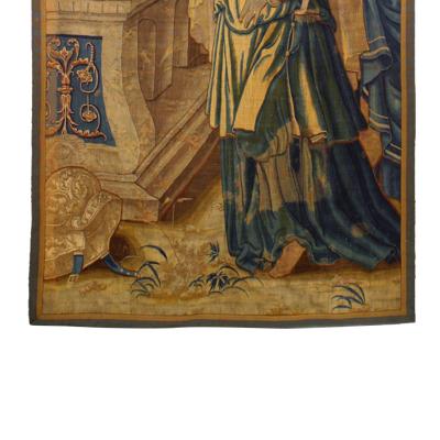 Belgian 17th Century Figurative Woven Tapestry