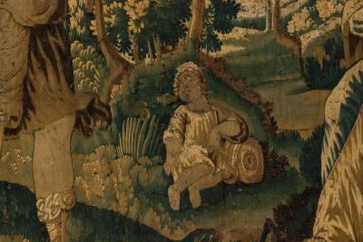 Belgian 17th Century Woven Figurative Tapestry