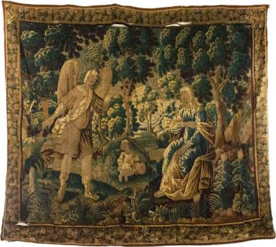 Belgian 17th Century Woven Figurative Tapestry