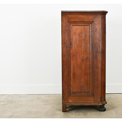 Belgian 18th Century Solid Oak Cabinet