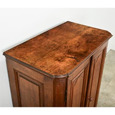 Belgian 18th Century Solid Oak Cabinet