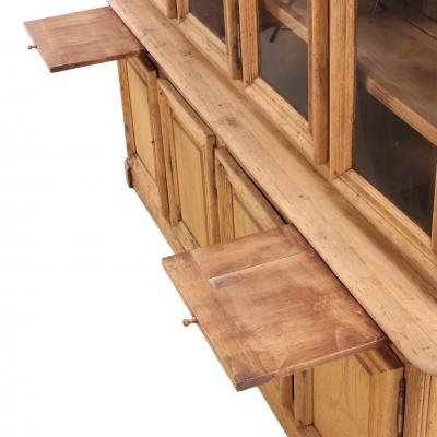 Belgian Oak Two Piece Breakfront Cabinet C 1940