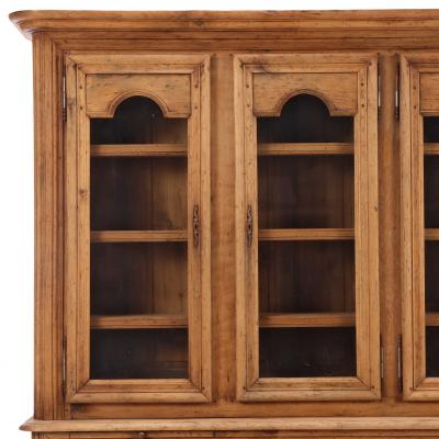 Belgian Oak Two Piece Breakfront Cabinet C 1940