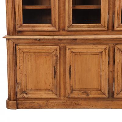 Belgian Oak Two Piece Breakfront Cabinet C 1940